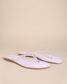 transparent thong-strap sandals