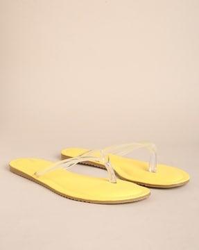 transparent thong-strap sandals