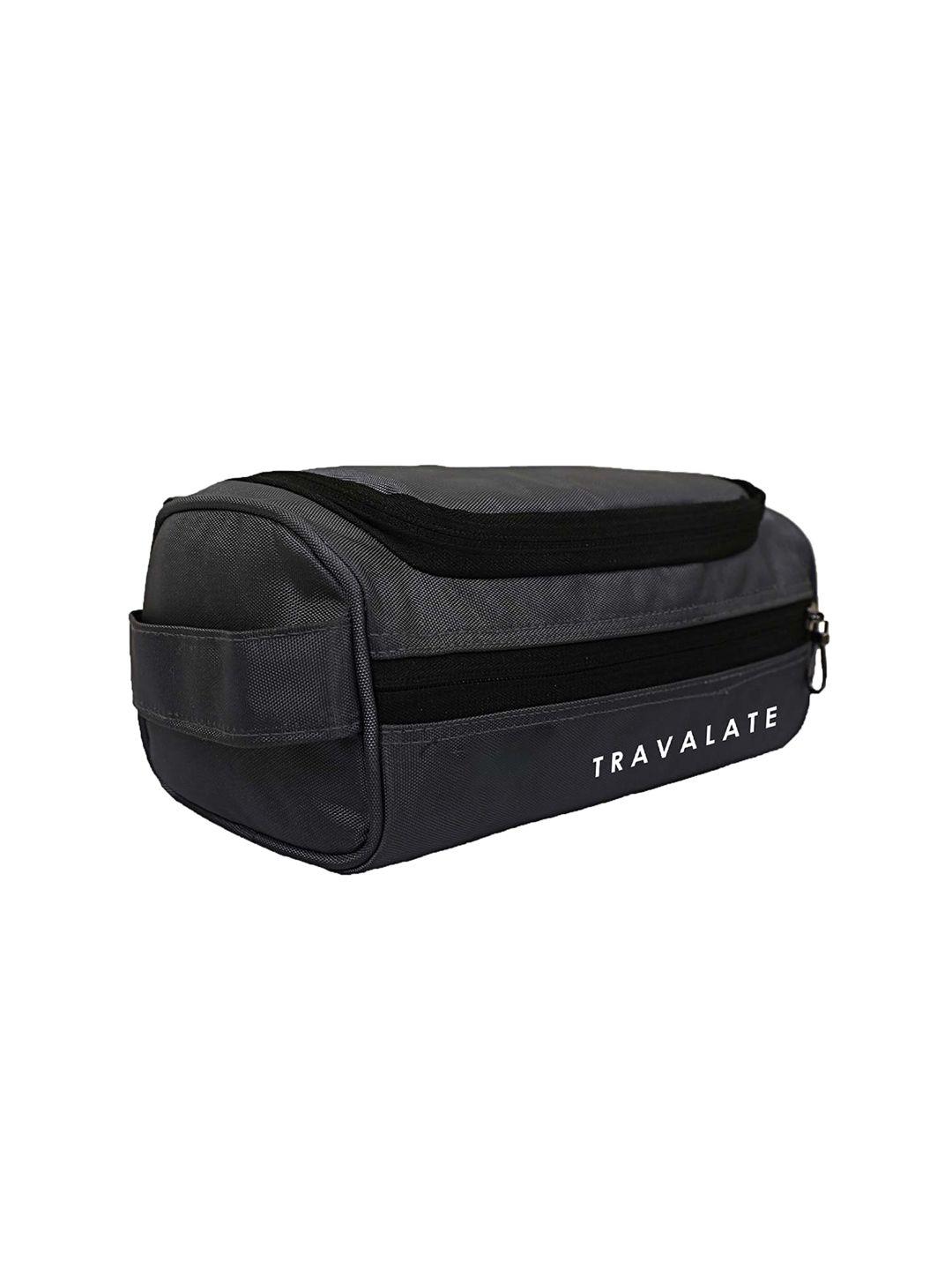 travalate grey solid travel pouch