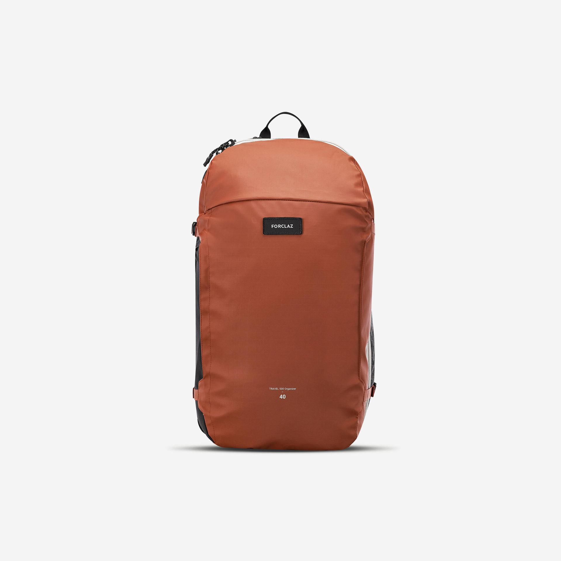 travel backpack 500 oraganizer 40l orange