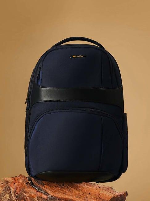 travel blue supreme navy medium laptop backpack