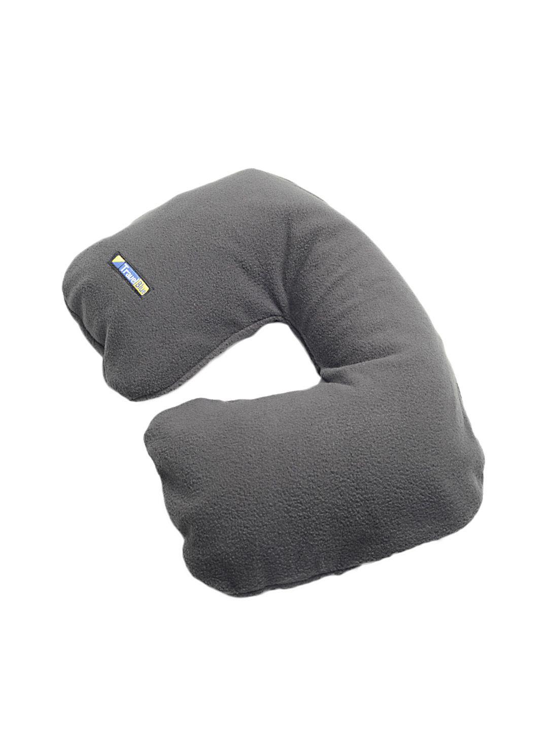 travel blue unisex grey inflatable comfi-pillow