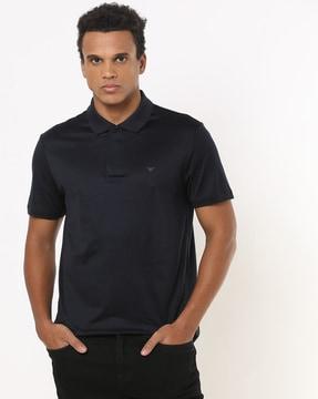 travel essential regular fit blended polo t-shirt