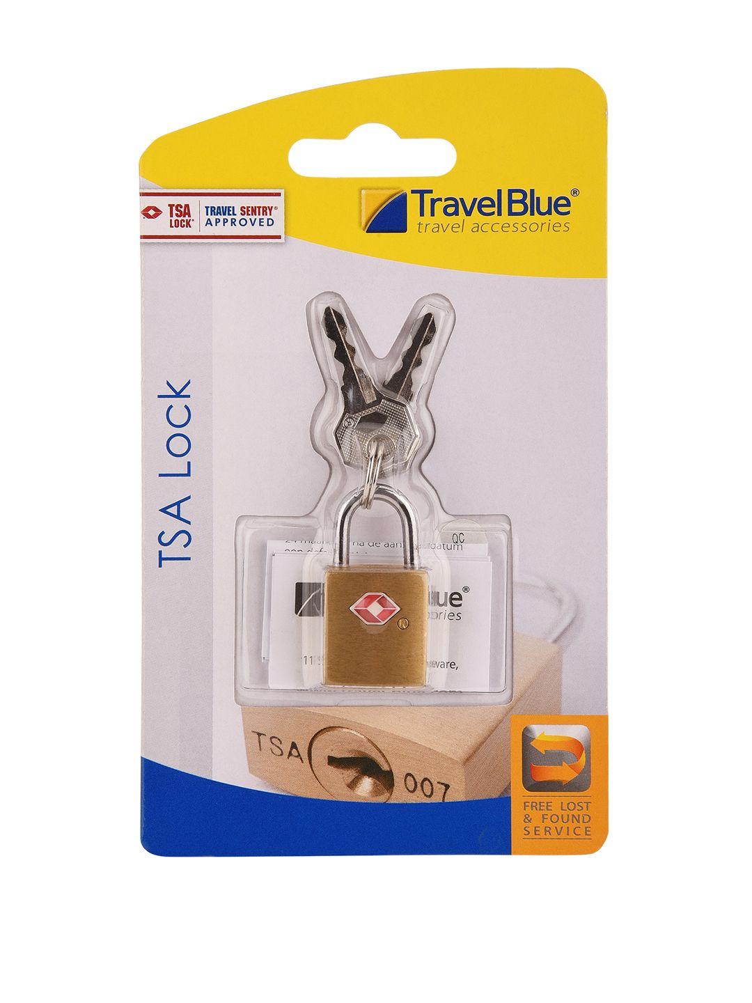 travel gold-toned tsa padlock