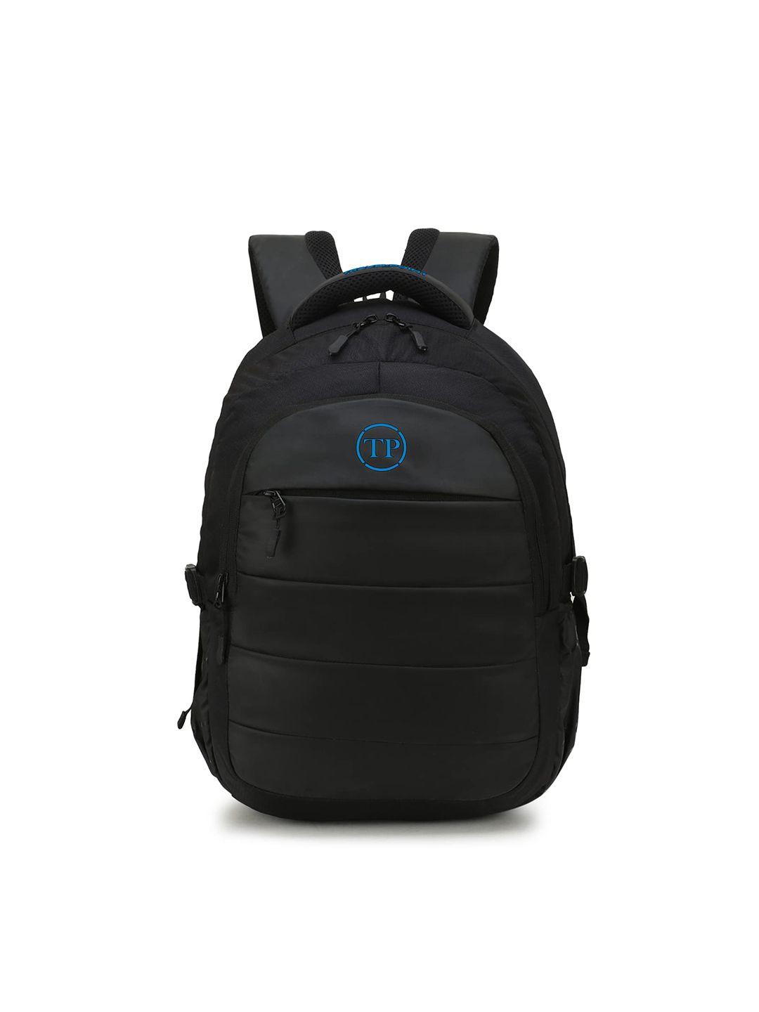 travel point brand logo backpack with compression straps