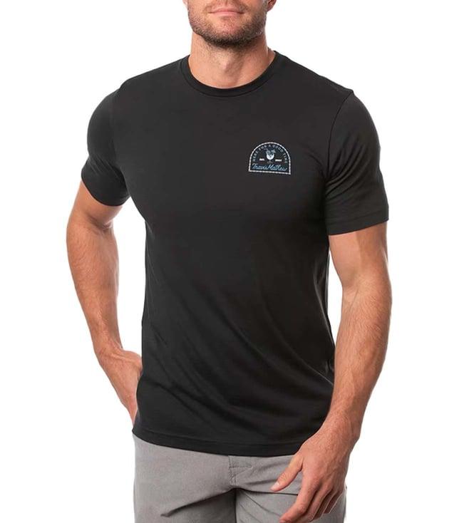 travis mathew black logo packed lunch classic fit t-shirt