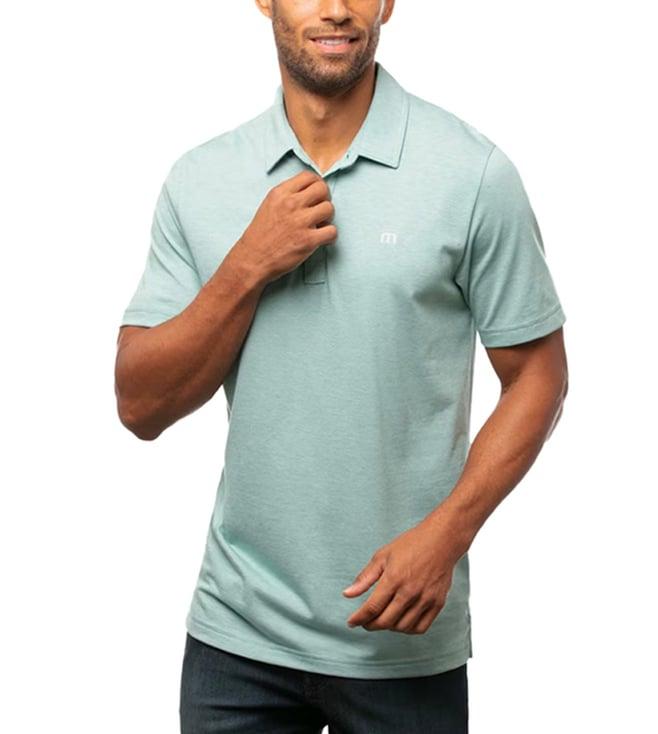 travis mathew heather beryl green the zinna classic fit polo t-shirt