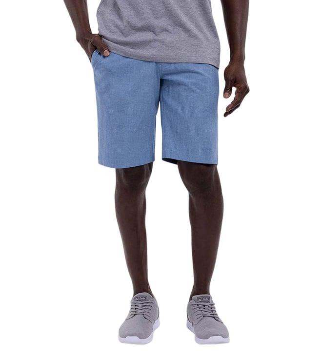 travis mathew heather blue harbor striped comfort fit shorts