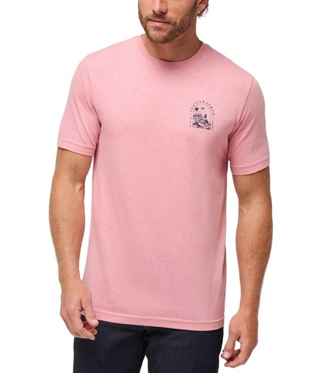 travis mathew heather blush uncharted waters graphic print classic fit t-shirt