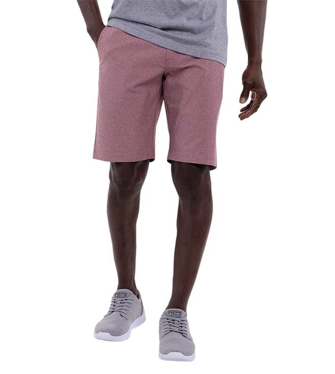 travis mathew heather garnet rose harbor striped comfort fit shorts