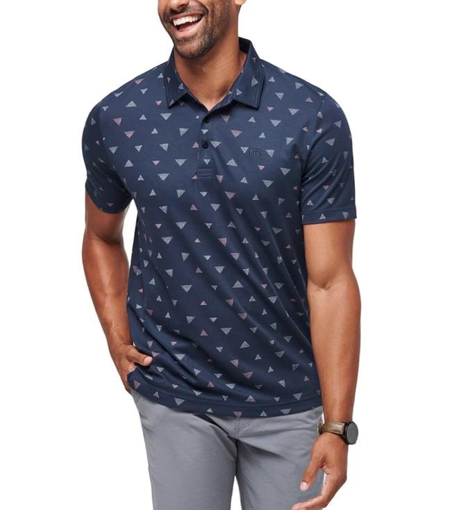 travis mathew total eclipse home break printed classic fit polo t-shirt