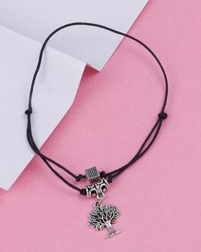 tree shaped thread anklet
