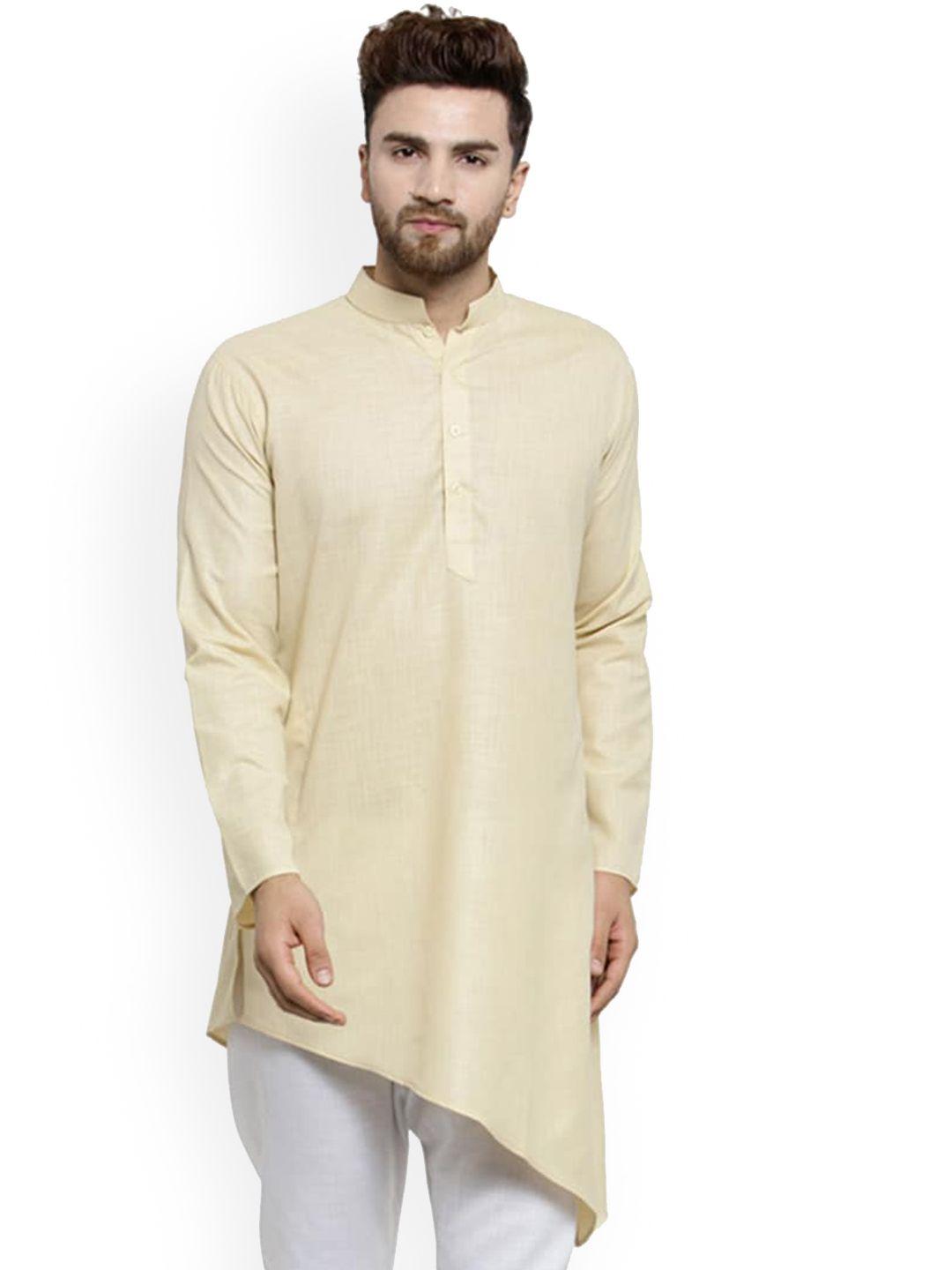 treemoda men beige kurta