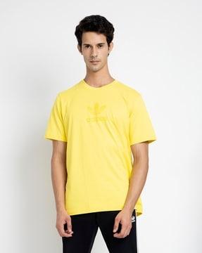 tref ser brand print crew-neck t-shirt