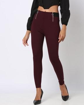 treggings with zip closure