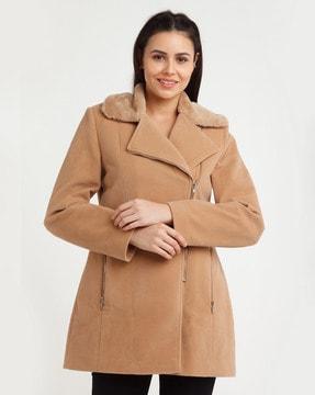 trench coat with zip-closure