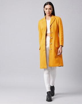 trench coat with flap pockets