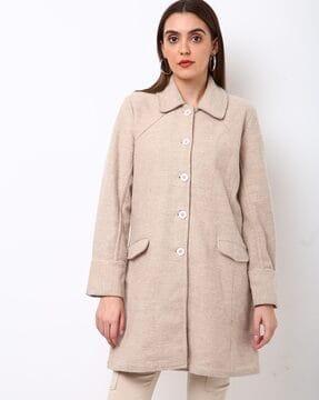 trench coat with flap pockets
