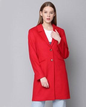 trench coat with welt pockets