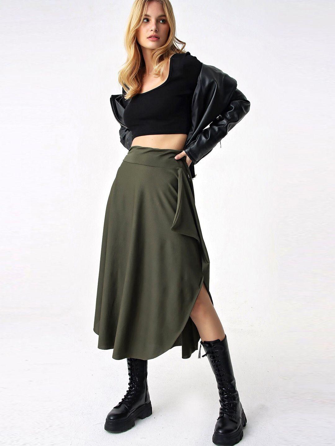 trend alacati stili women asymmetric a-line skirts