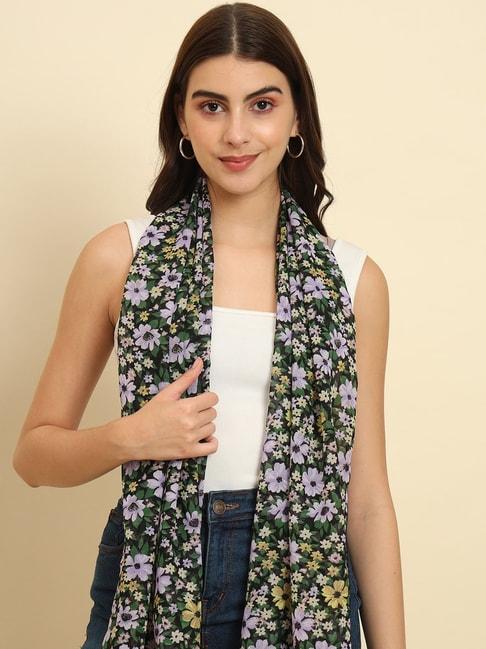 trend arrest multicolor floral print scarf