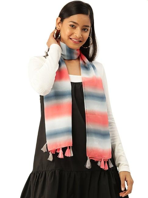 trend arrest multicolor striped scarf