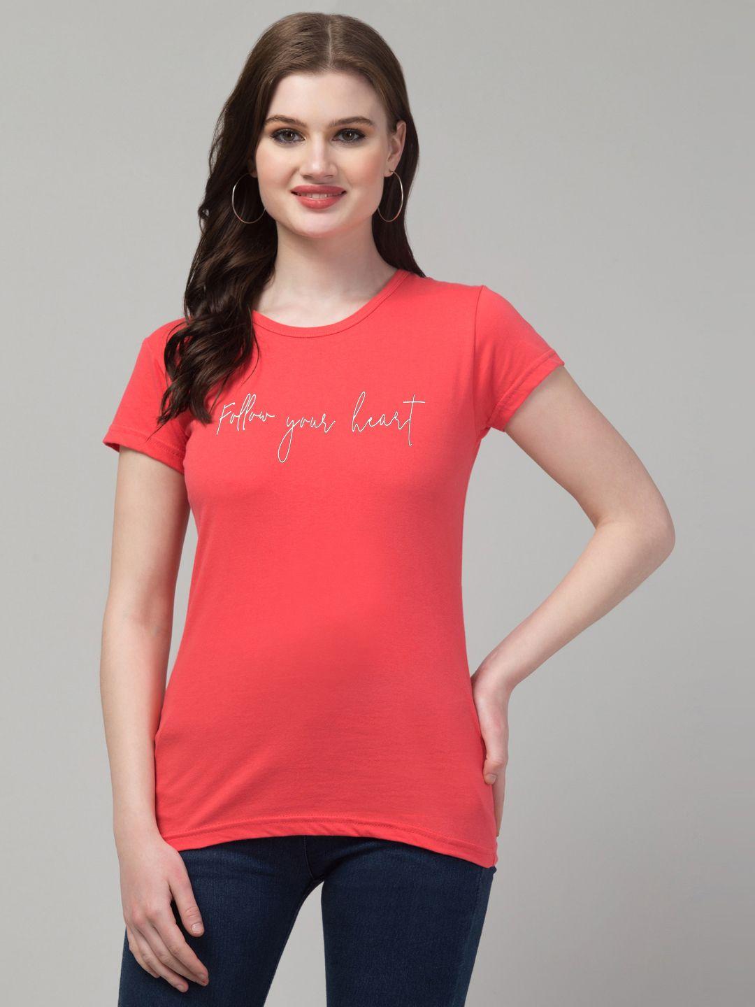 trend level women typography printed t-shirt