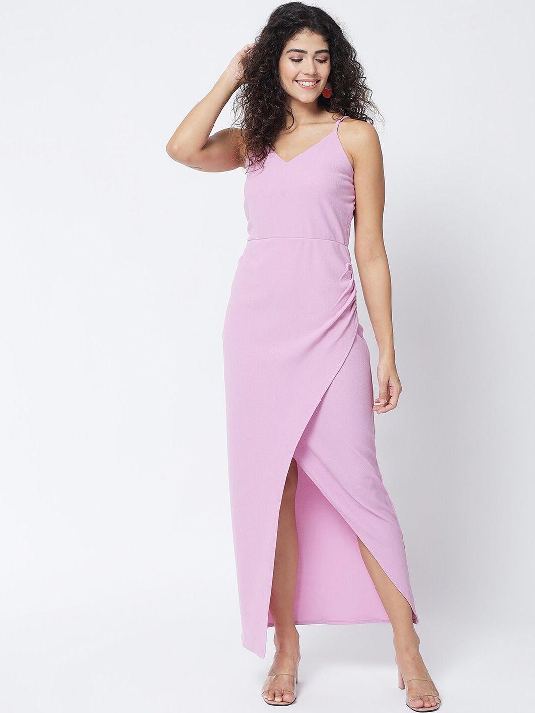 trend arrest lavender maxi dress