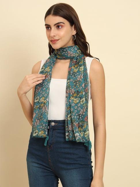 trend arrest multicolor floral print scarf