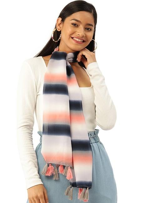 trend arrest multicolor striped scarf