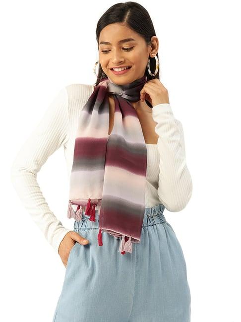 trend arrest multicolor striped scarf