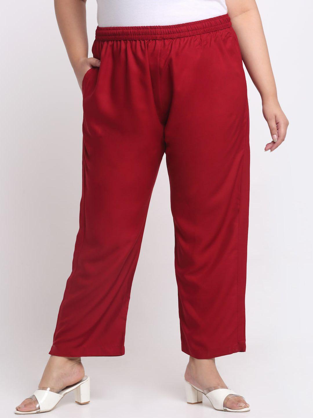 trend level women relaxed straight leg easy wash parallel trousers