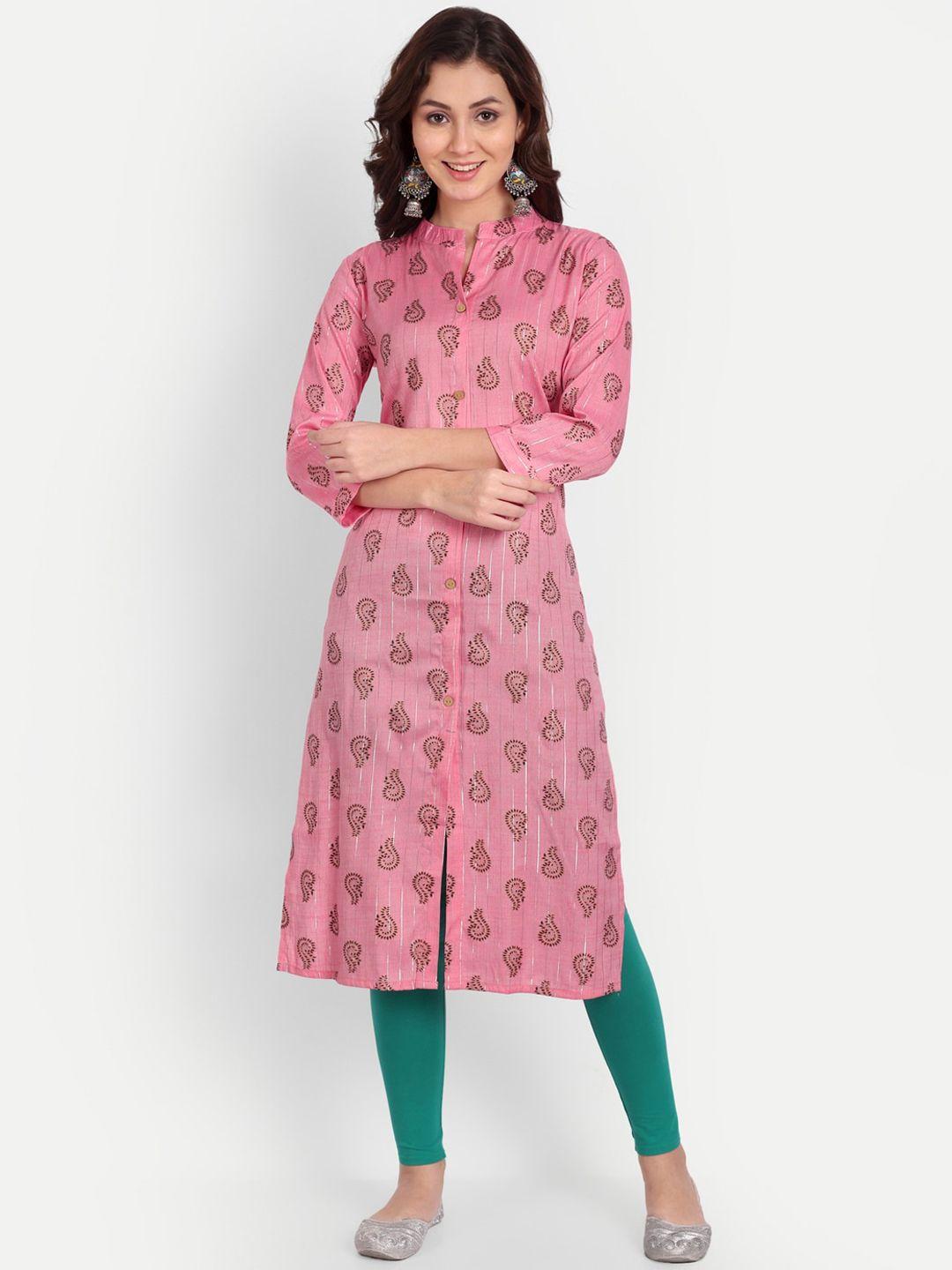 trend me ethnic motifs printed a-line kurta