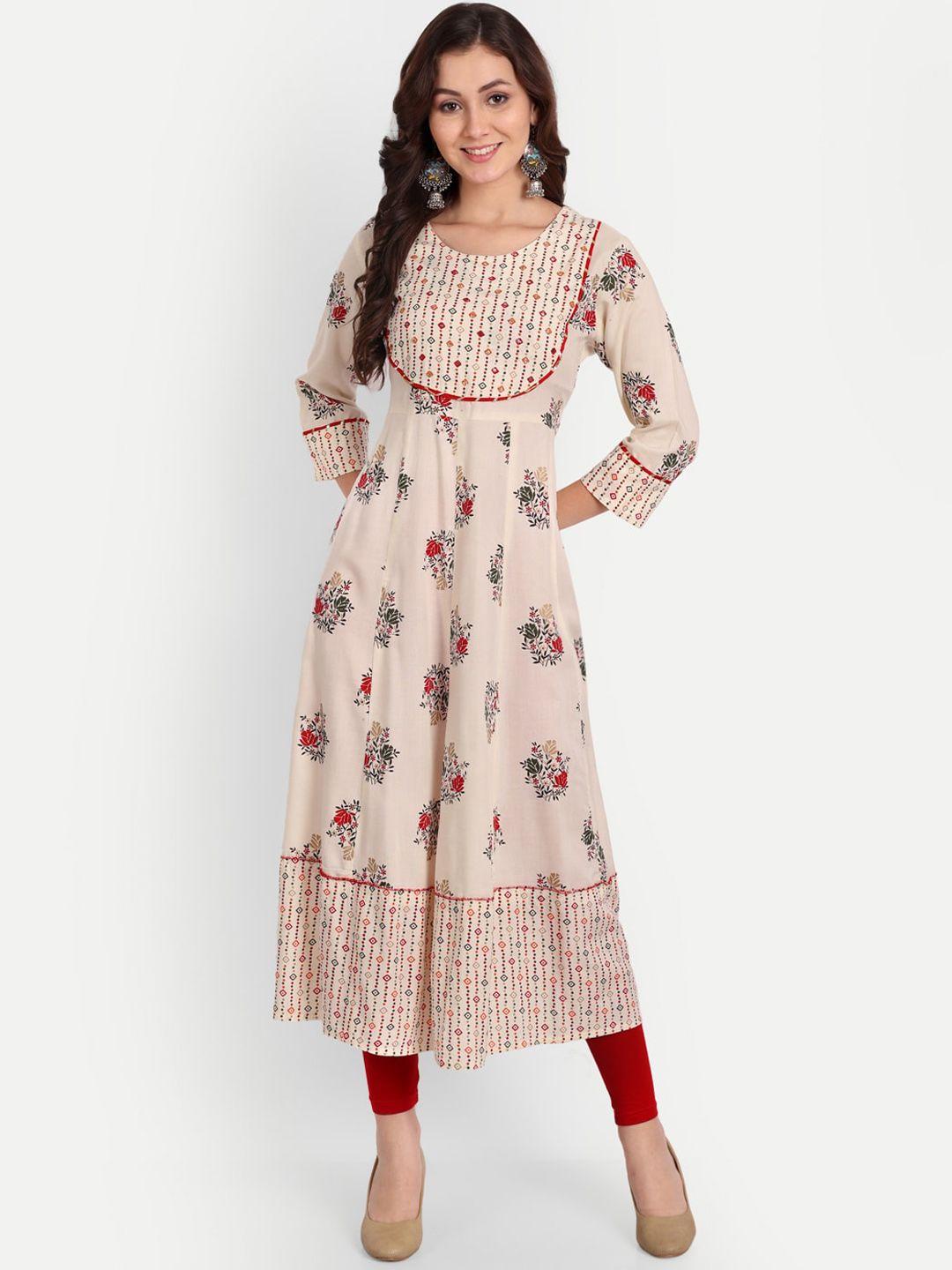 trend me ethnic motifs printed anarkali kurta