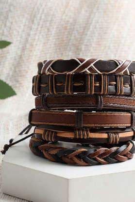 trendy casual pu leather designer bracelet for women