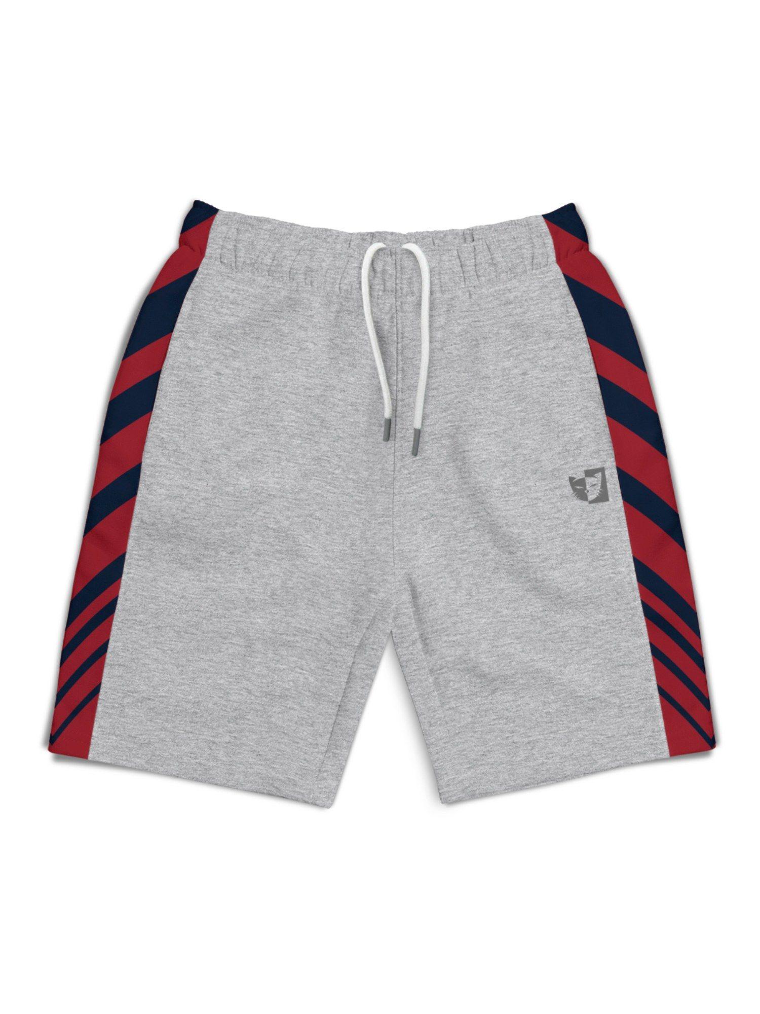 trendy-grey-colorblock-with-branding-printed-shorts