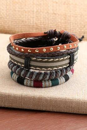 trendy casual pu leather designer bracelet for women