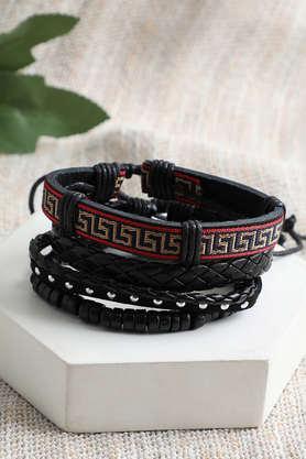 trendy casual pu leather designer bracelet for women