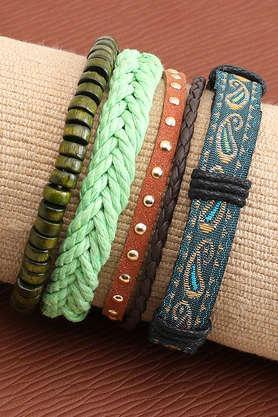 trendy casual pu leather designer bracelet for women