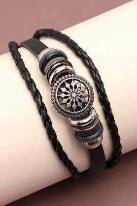 trendy casual pu leather designer bracelet for women