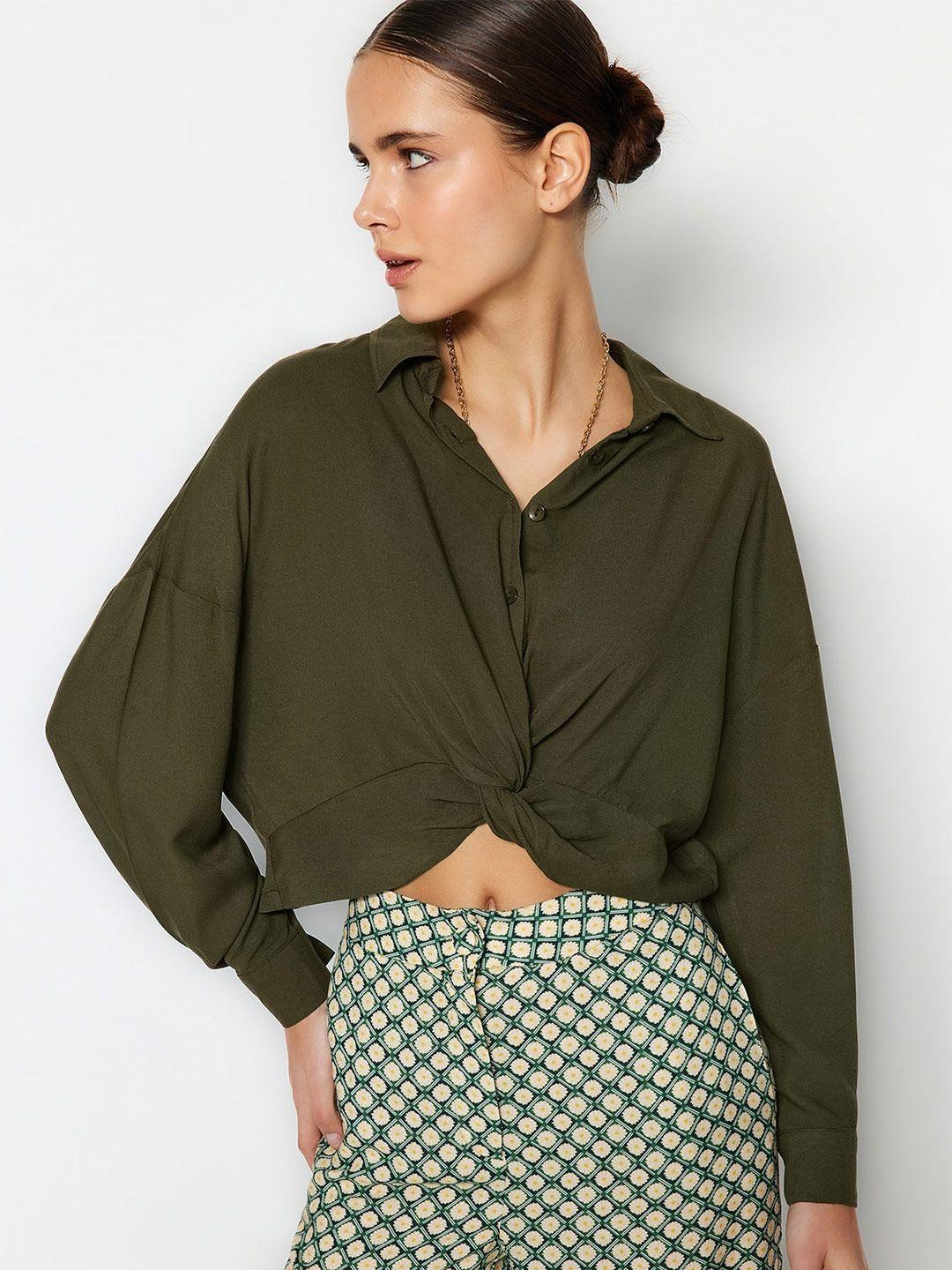 trendyol batwing sleeve shirt style top