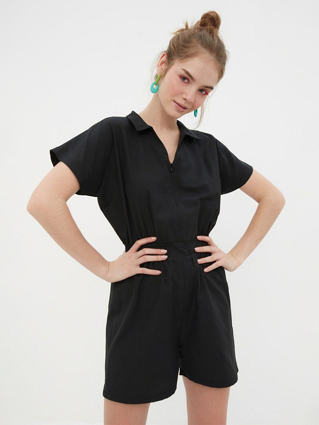 trendyol black jumpsuit