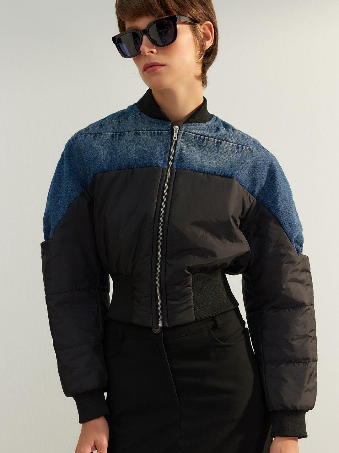 trendyol colourblocked  bomber jacket