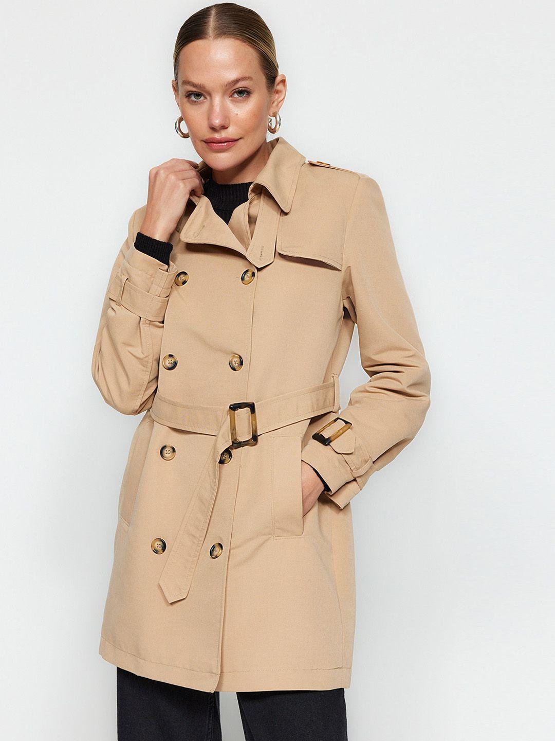 trendyol double-breasted overcoat