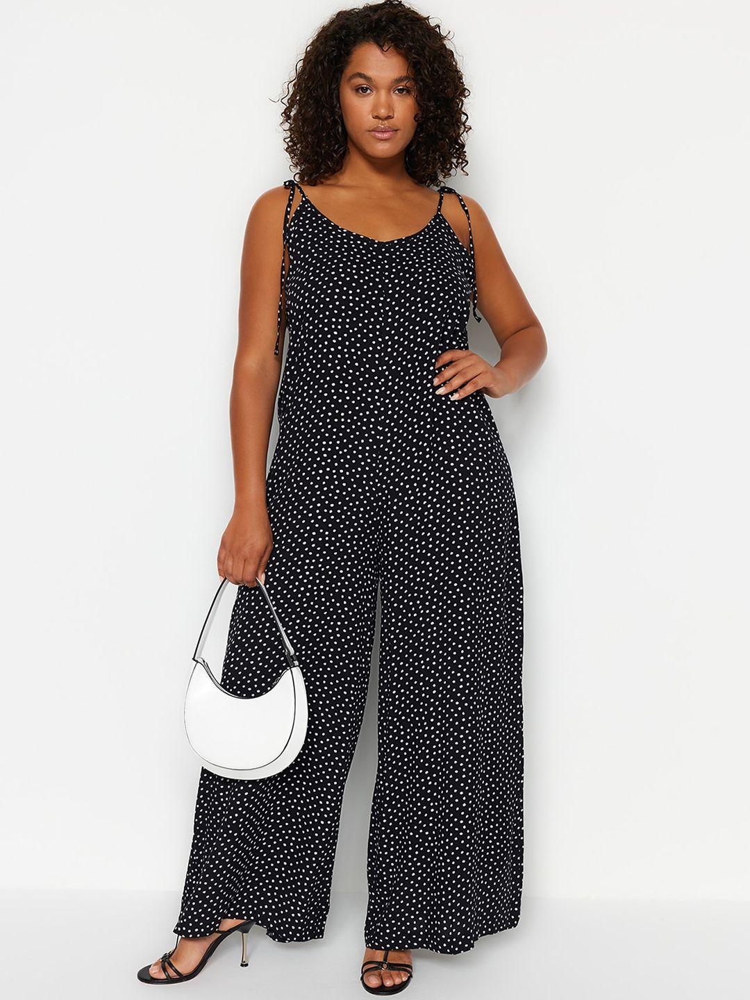 trendyol geometric printed basic jumpsuit