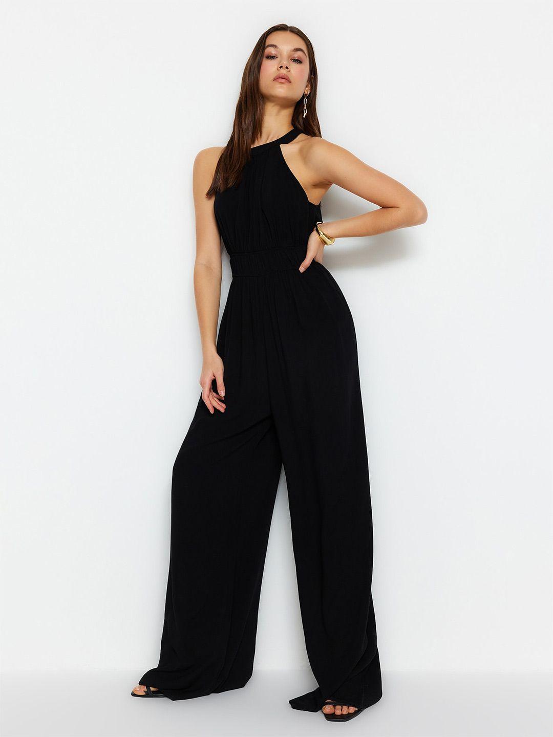 trendyol halter neck jumpsuit