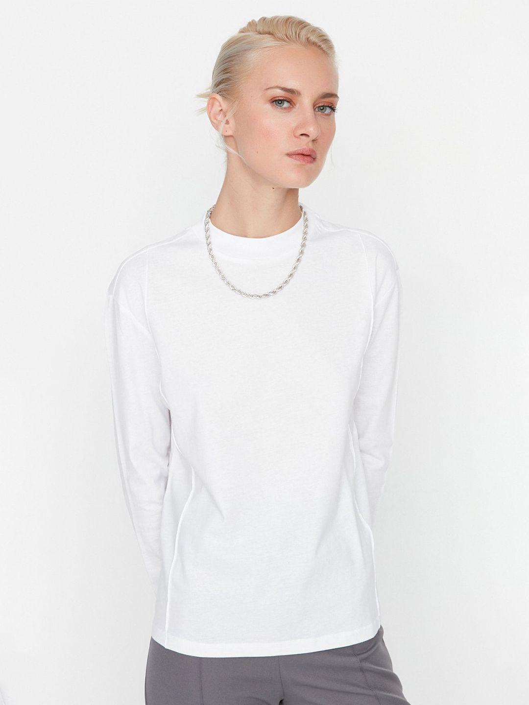 trendyol long sleeved cotton t-shirt