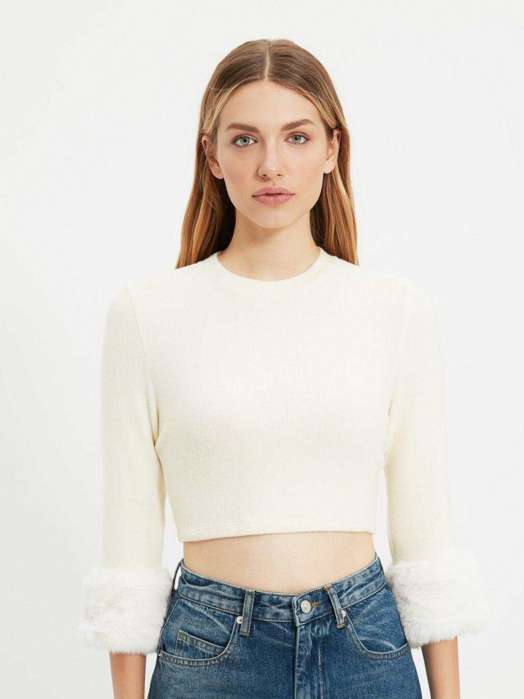 trendyol long sleeves crop top