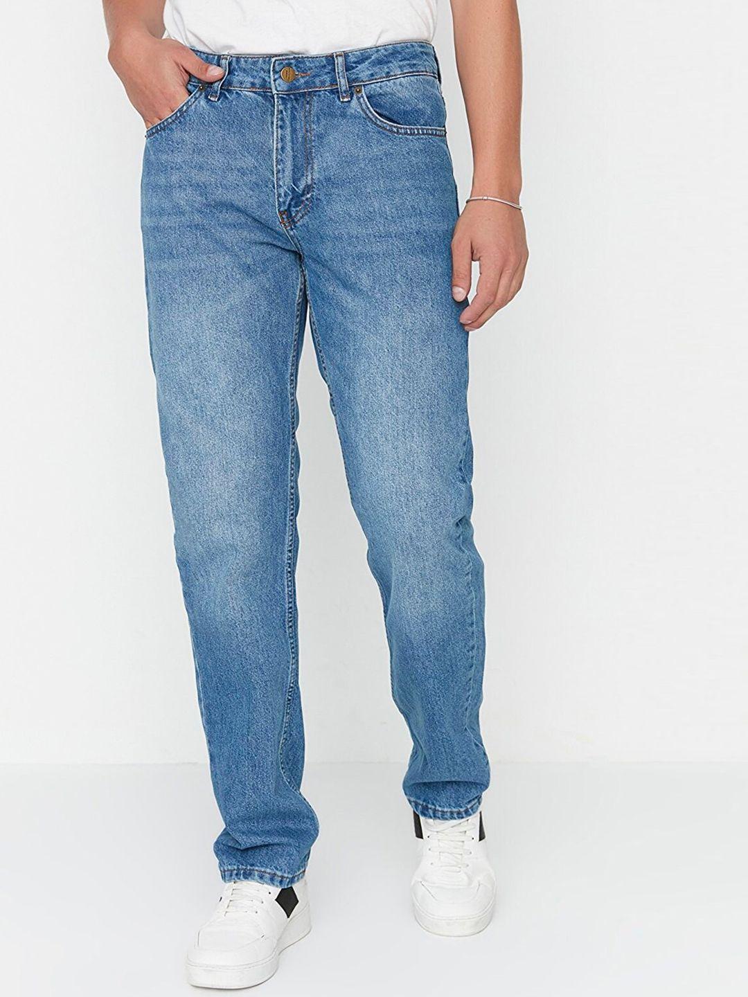 trendyol men pure cotton heavy fade jeans