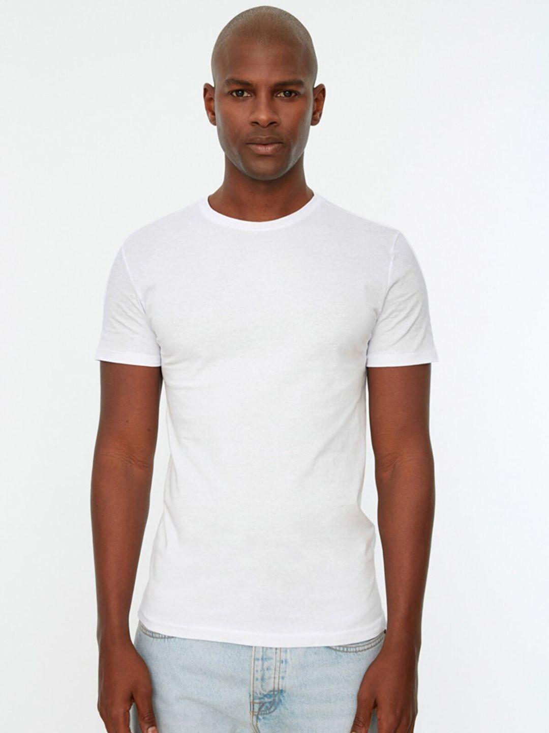 trendyol men white t-shirt